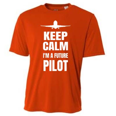 Future Pilot Tee Pilot In Progress Flight School Student Great Gift Cooling Performance Crew T-Shirt