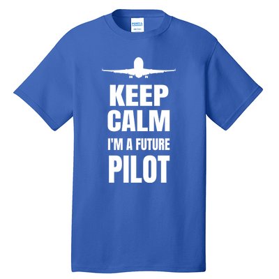 Future Pilot Tee Pilot In Progress Flight School Student Great Gift Tall T-Shirt