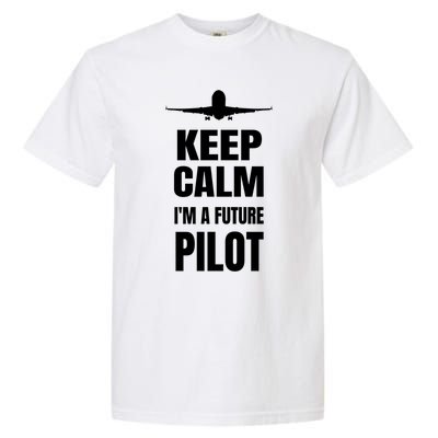 Future Pilot Tee Pilot In Progress Flight School Student Great Gift Garment-Dyed Heavyweight T-Shirt