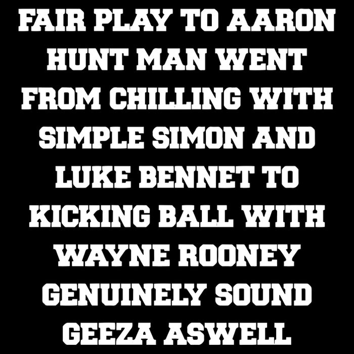 Fair Play To Aaron Hunt Man Went From Chilling With Simple Simon And Luke Bennet Flat Bill Trucker Hat