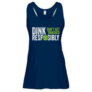 Funny Pickleball Team Clothing Dink Responsibly Ladies Essential Flowy Tank