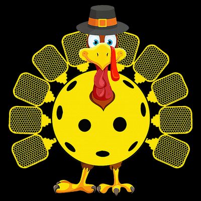 Funny Pickleball Thanksgiving Golf Ball Turkey Lover T-Shirt