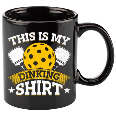Funny Pickleball This Is My Drinking Pickleball 11oz C Handle Ceramic Mug