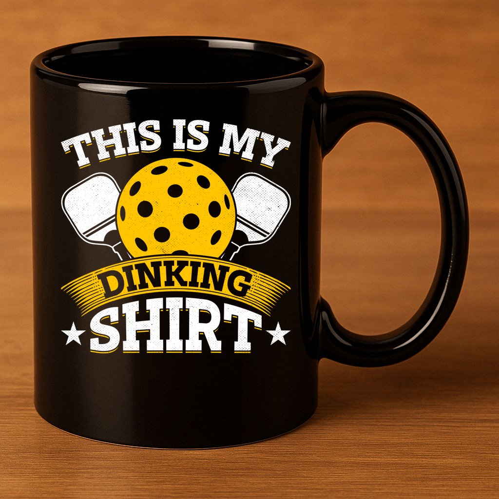Funny Pickleball This Is My Drinking Pickleball 11oz C Handle Ceramic Mug