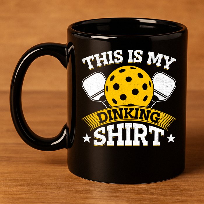 Funny Pickleball This Is My Drinking Pickleball 11oz C Handle Ceramic Mug