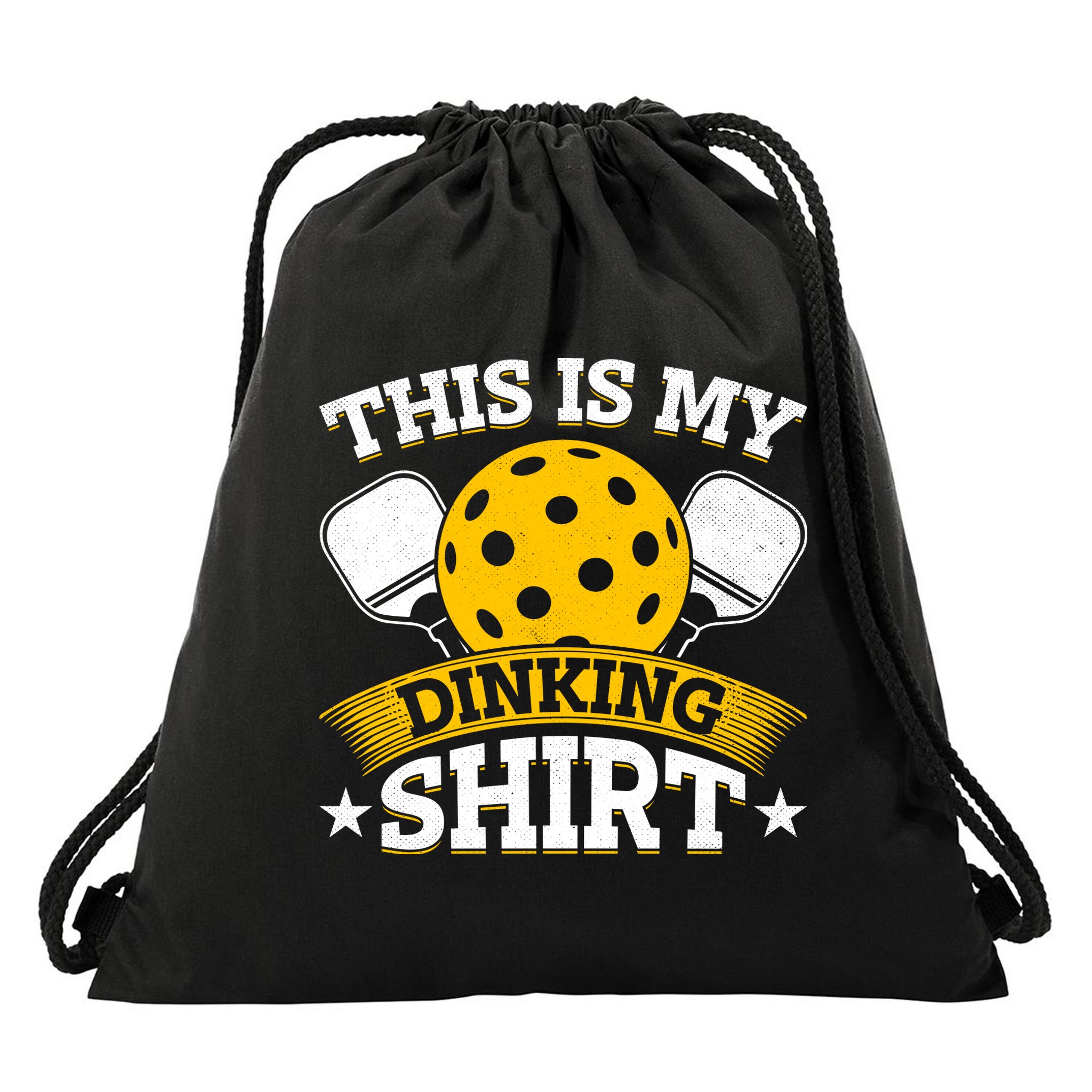Funny Pickleball This Is My Drinking Pickleball Drawstring Bag