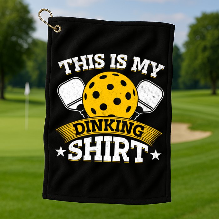 Funny Pickleball This Is My Drinking Pickleball Golf Towel