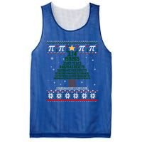 Funny Pi Tree Christmas Math Teacher Ugly Sweater Funny Gift Mesh Reversible Basketball Jersey Tank