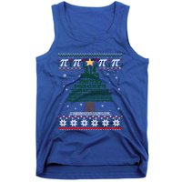 Funny Pi Tree Christmas Math Teacher Ugly Sweater Funny Gift Tank Top