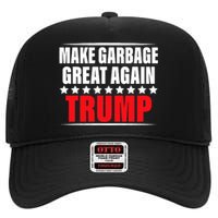 Funny Pro Trump Make Garbage Great Again High Crown Mesh Back Trucker Hat