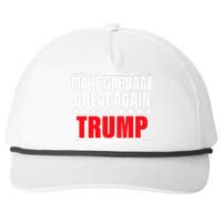 Funny Pro Trump Make Garbage Great Again Snapback Five-Panel Rope Hat