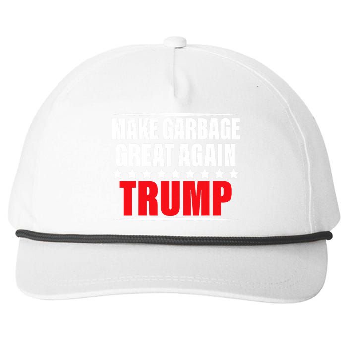 Funny Pro Trump Make Garbage Great Again Snapback Five-Panel Rope Hat