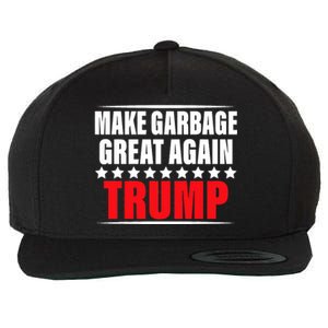 Funny Pro Trump Make Garbage Great Again Wool Snapback Cap