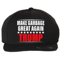 Funny Pro Trump Make Garbage Great Again Wool Snapback Cap