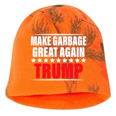 Funny Pro Trump Make Garbage Great Again Kati - Camo Knit Beanie