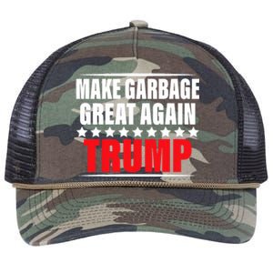 Funny Pro Trump Make Garbage Great Again Retro Rope Trucker Hat Cap