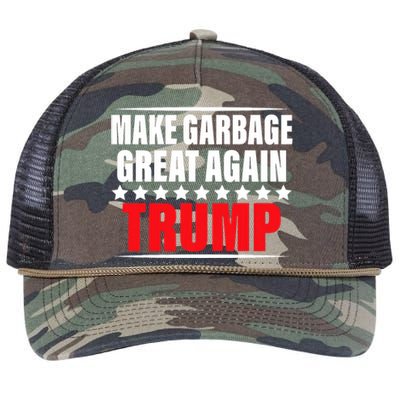 Funny Pro Trump Make Garbage Great Again Retro Rope Trucker Hat Cap