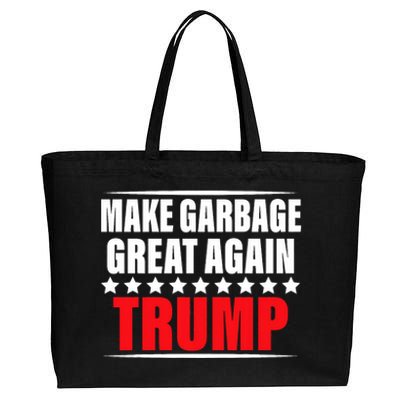 Funny Pro Trump Make Garbage Great Again Cotton Canvas Jumbo Tote