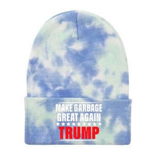 Funny Pro Trump Make Garbage Great Again Tie Dye 12in Knit Beanie