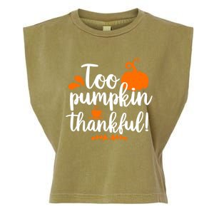 Funny Pumpkin Tart Pie Thanksgiving Day Gift Garment-Dyed Women's Muscle Tee