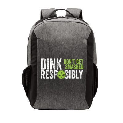 Funny Pickleball Team Clothing Dink Responsibly Vector Backpack