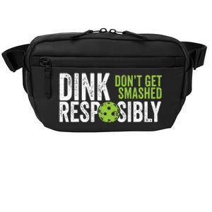 Funny Pickleball Team Clothing Dink Responsibly Crossbody Pack