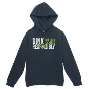 Funny Pickleball Team Clothing Dink Responsibly Urban Pullover Hoodie