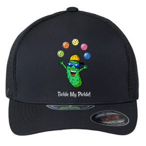 Fun Pickleball, Tickle My Pickle, Juggling Pickleballs Flexfit Unipanel Trucker Cap