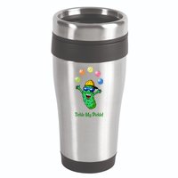 Fun Pickleball, Tickle My Pickle, Juggling Pickleballs 16oz Travel Tumbler