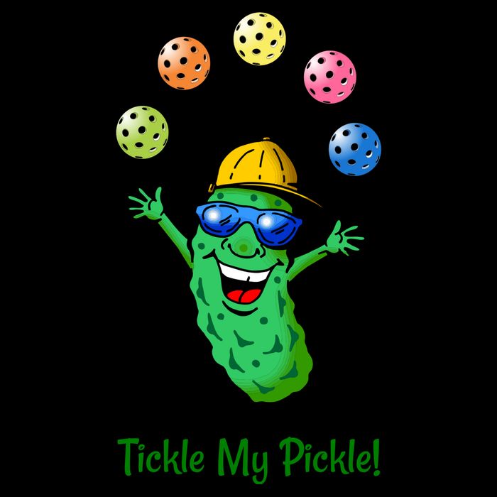 Fun Pickleball, Tickle My Pickle, Juggling Pickleballs 16oz Travel Tumbler