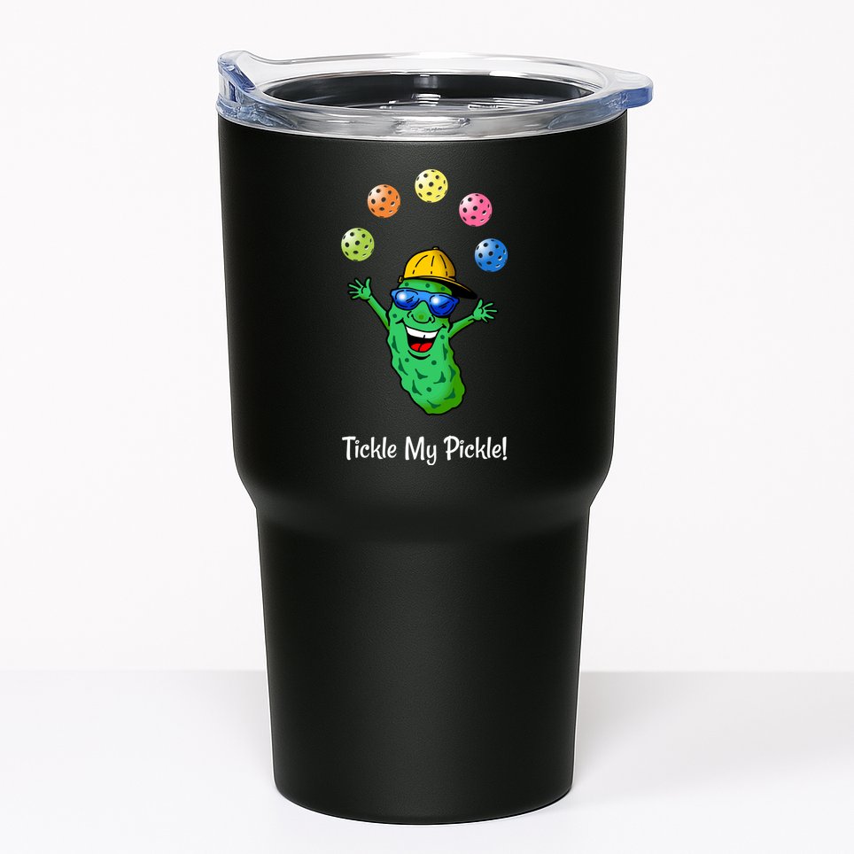 Fun Pickleball, Tickle My Pickle, Juggling Pickleballs Tumbler