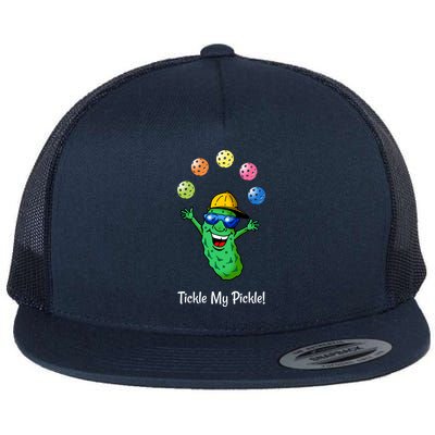 Fun Pickleball, Tickle My Pickle, Juggling Pickleballs Flatbill Hat