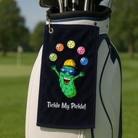 Fun Pickleball, Tickle My Pickle, Juggling Pickleballs Golf Towel