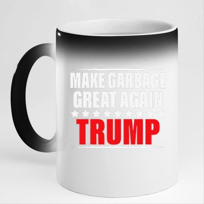 Funny Pro Trump Make Garbage Great Again Gift 11oz Black Color Changing Mug