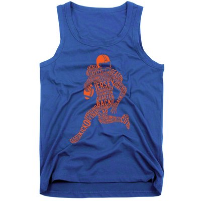 Football Player Typography Gift Tank Top