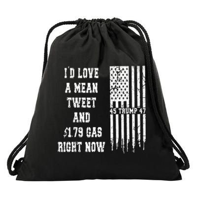 Funny Pro Trump Fathers Day Gas Prices Mean Tweets July 4th Drawstring Bag