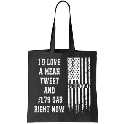 Funny Pro Trump Fathers Day Gas Prices Mean Tweets July 4th Tote Bag