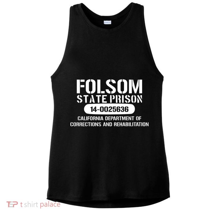 Folsom Prison TShirt Funny Ladies PosiCharge Tri-Blend Wicking Tank
