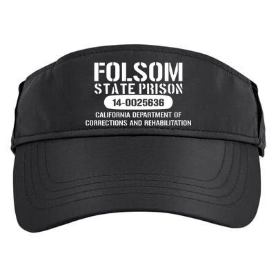 Folsom Prison TShirt Funny Adult Drive Performance Visor