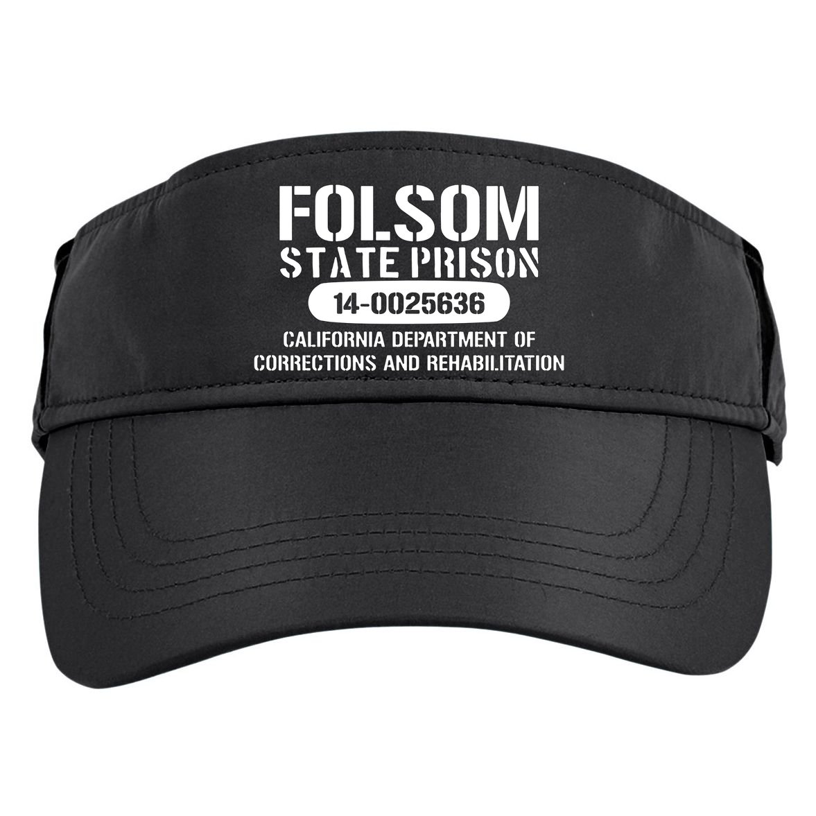 Folsom Prison TShirt Funny Adult Drive Performance Visor