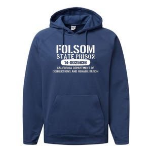 Folsom Prison TShirt Funny Performance Fleece Hoodie