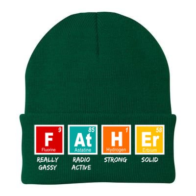 Father Periodic Table Knit Cap Winter Beanie