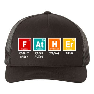 Father Periodic Table Yupoong Adult 5-Panel Trucker Hat