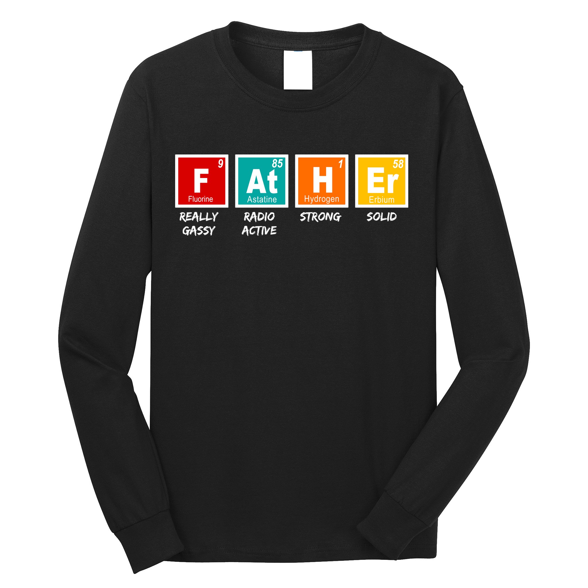 Father Periodic Table Long Sleeve Shirt