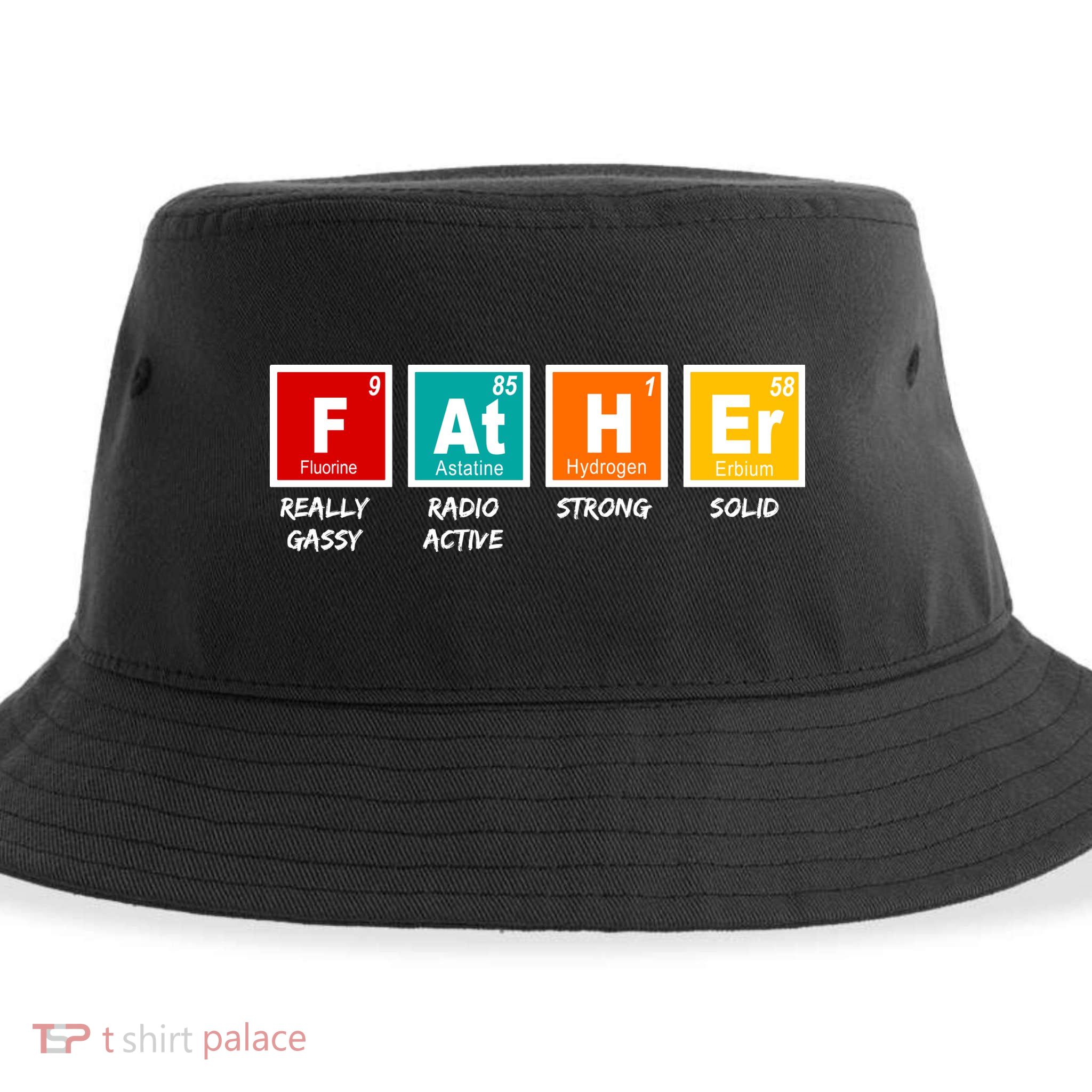 Father Periodic Table Sustainable Bucket Hat