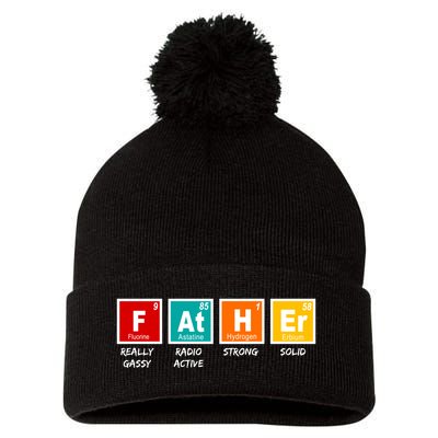 Father Periodic Table Pom Pom 12in Knit Beanie