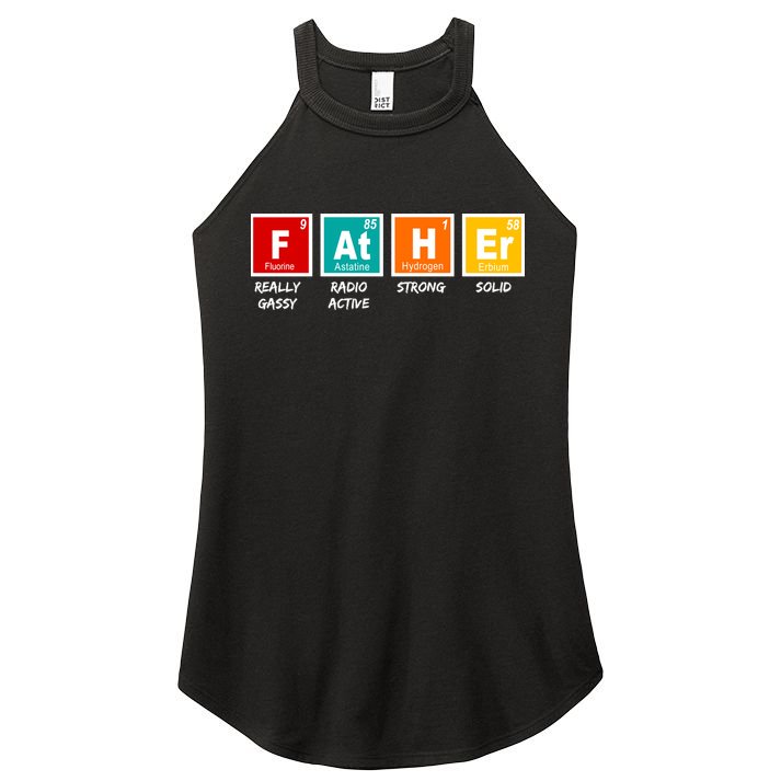 Father Periodic Table Women's Perfect Tri Rocker Tank