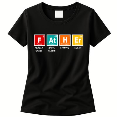 Father Periodic Table Womens T-Shirt