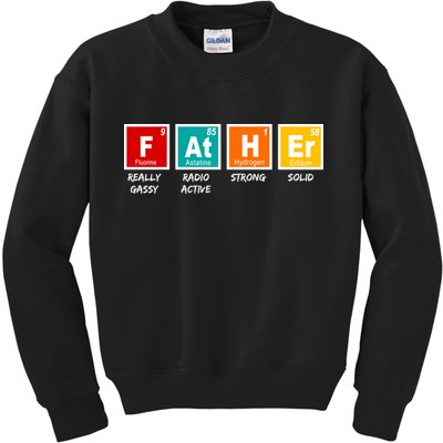 Father Periodic Table Kids Sweatshirt