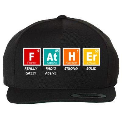 Father Periodic Table Wool Snapback Cap